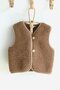 WOLLIES Amsterdam - Wollen Kinder Vest - Merino Wol - Maat 98-110 - Bruin